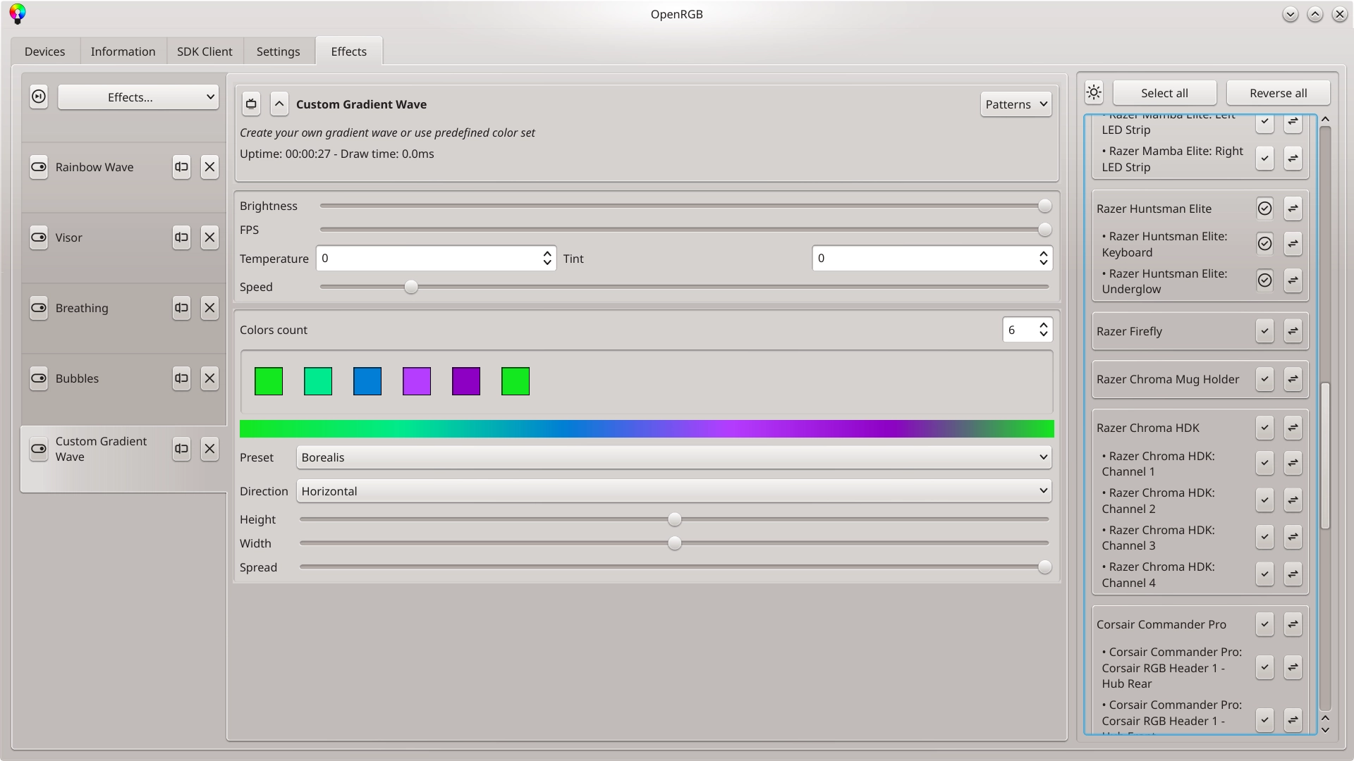 Multiple Simultaneous Effects
